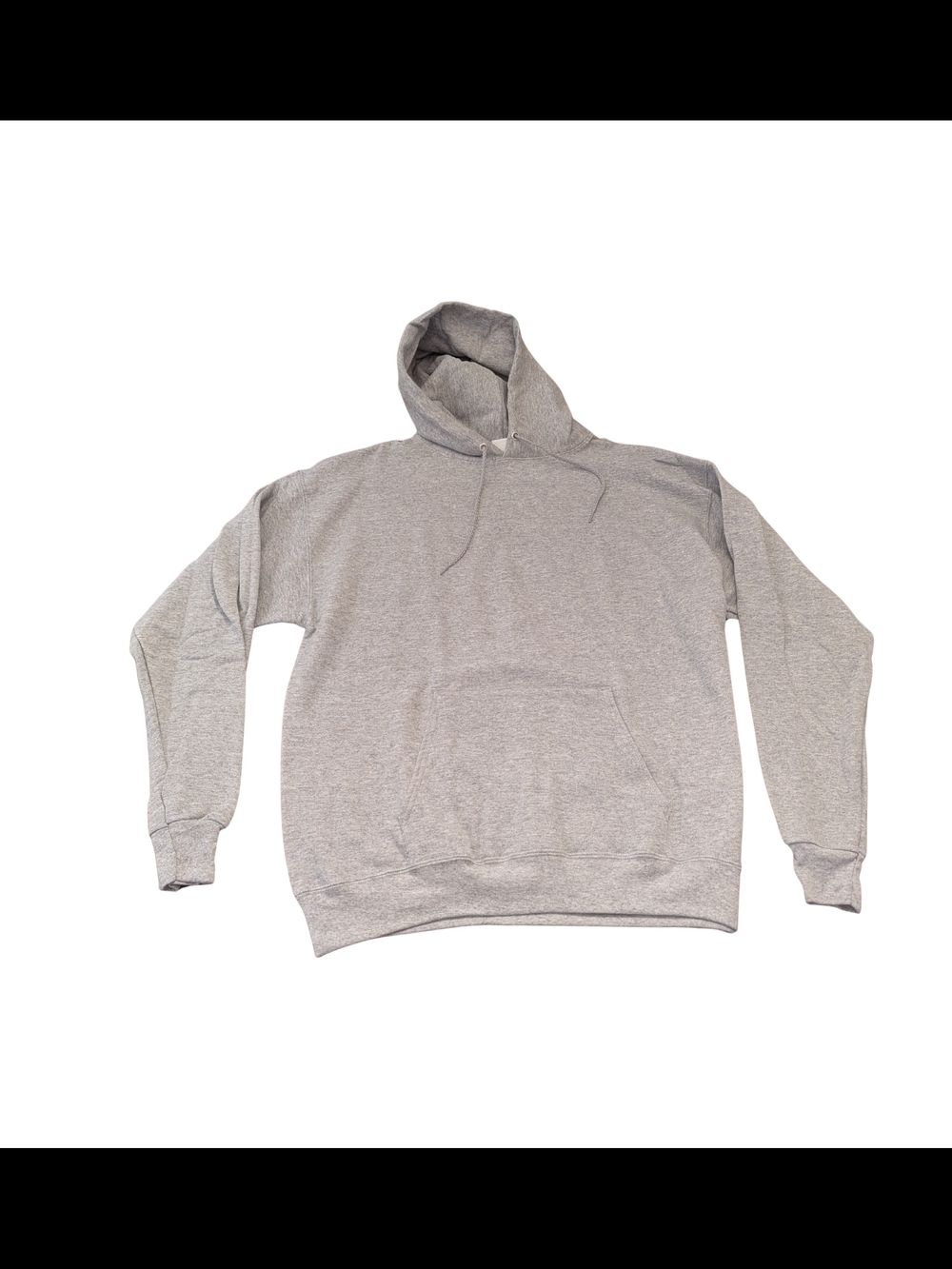 EUC Hanes Ecosmart Adult Large Gray Hooded Sweatshirt